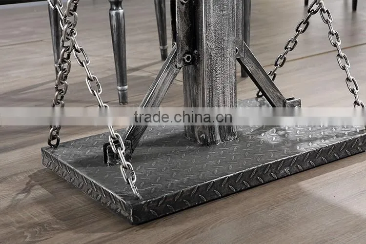 New!!casual iron coffee table with Themed restaurant