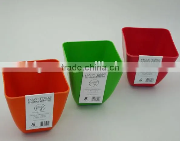 The high quality and best seller 100% Biodegradable Bamboo Fiber Garden Pot
