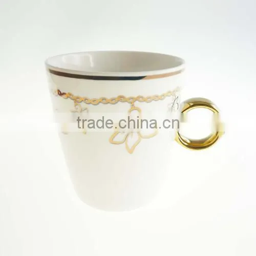 Alibaba Express Ceramic Vicacci Flower Ring Mug Made With Swarovski ElementsV2008A-093NBC-CC (WS1059-130807)
