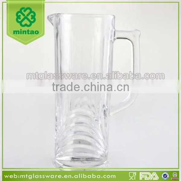 1 Liter Crystal Quality Glass water Jug