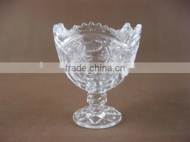 Glass ice cream bowl