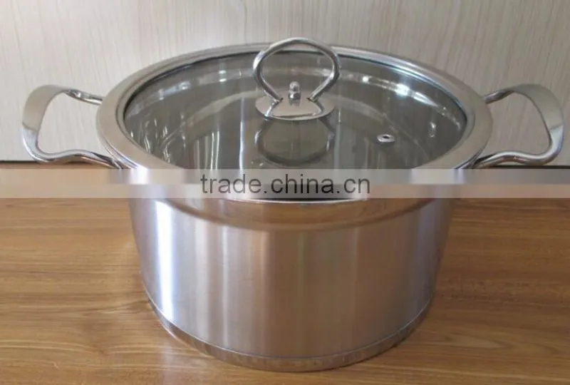 Colorful Stainless Steel Induction Bottom Soup Pot cooking pot set