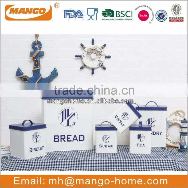 Square Metal rice storage container bin
