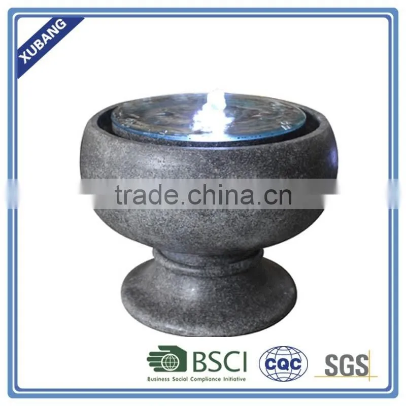 water flow fountain home decor polyresin water fountain light