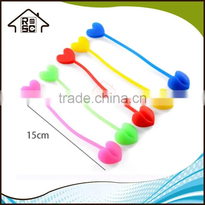 NBRSC Multifunctional Heart Shaped Silicone Food Bag Seal Clip Supplier