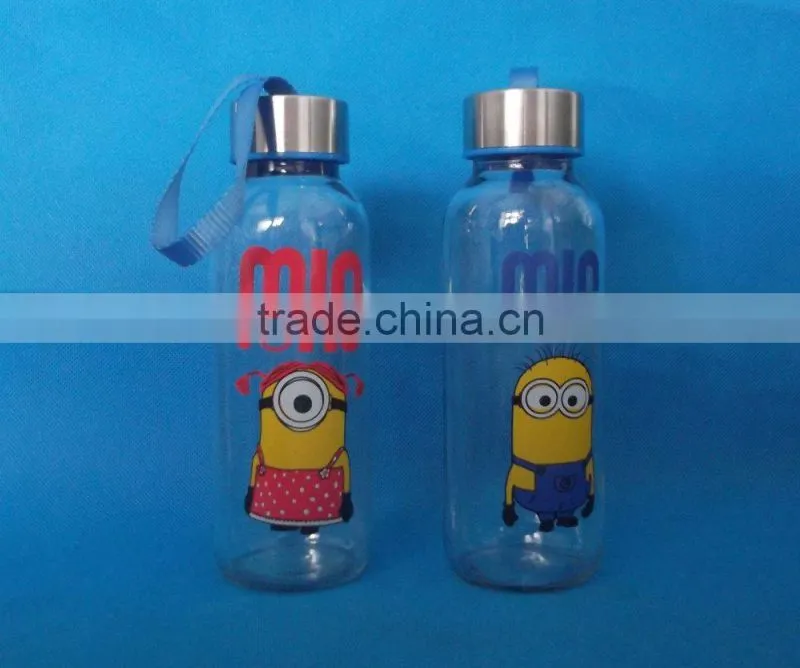 300ml 10oz glass bottle with color printing