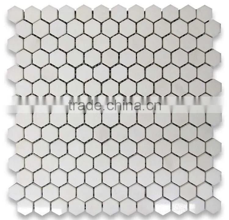 MM-CV230 Chinese house design natural stone hexagon marble mosaics