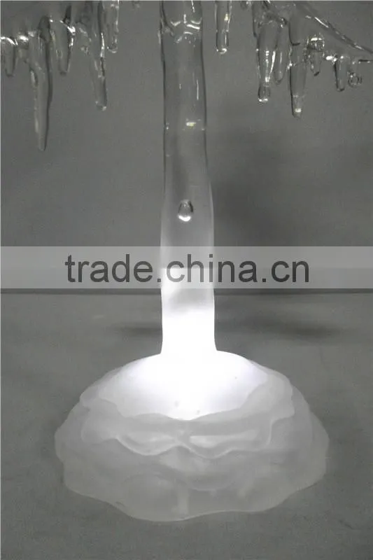Acrylic ice Christmas tree with LED Light