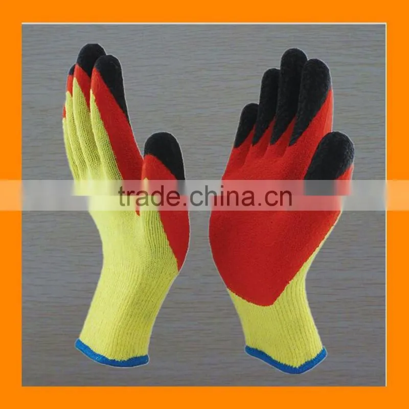 Durable Double Dipped Fintertips Garden Digging Gloves Supertip Gardening Gloves