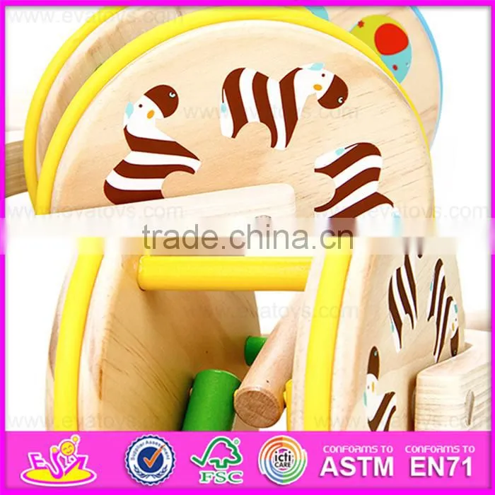 2016 Lovely baby wooden pull line toy W05A022