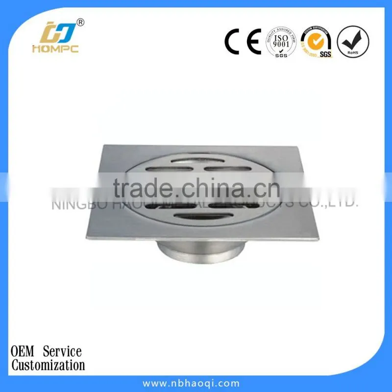 Chrome brass shower linear drain
