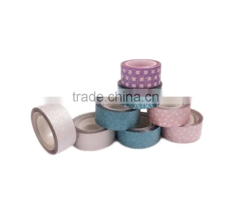 China Wholesale Custom printed glitter tape Woshi DIY adheisve tape