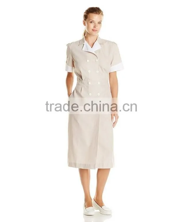Fashionable Nurse Uniform Designs Wholesale New Style Bulk Cheap High Quality Long Medical Dress Women Hospital Uniform