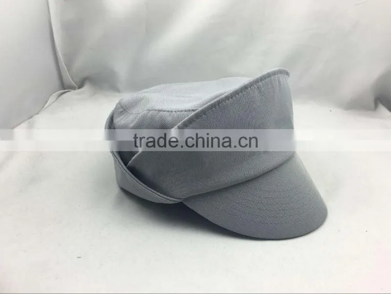 Customize 100% Cotton Military Caps and Stewardess Cap with Dongguan Factory