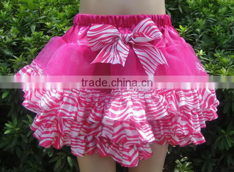 GIRL HOT PINK TANK TOP BABY CUTE LAYER CHIFFON VEST UNDERWAIST