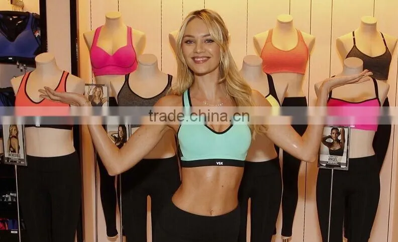 2015 Oeko Comfortable Quick Dry Breathable for women fitness wear Lady's Sports Bra