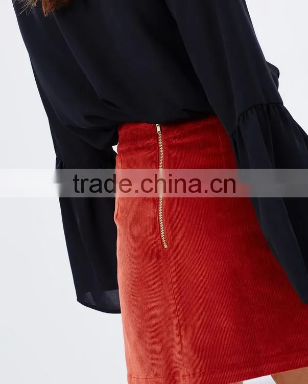 Wholesale fancy skirt top design plus size clothing mature women in skirt