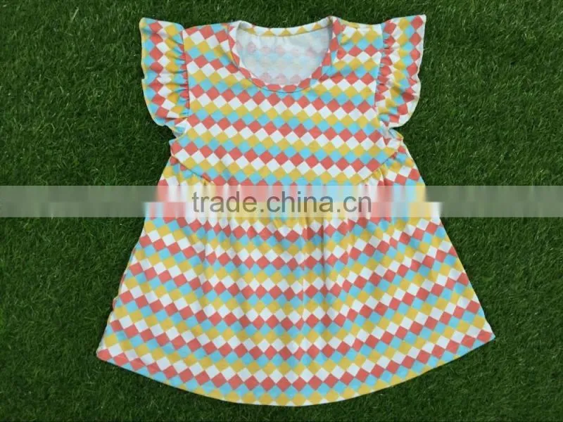 Hot popular kids girls new brand name casual cotton baby girl frock designs dress