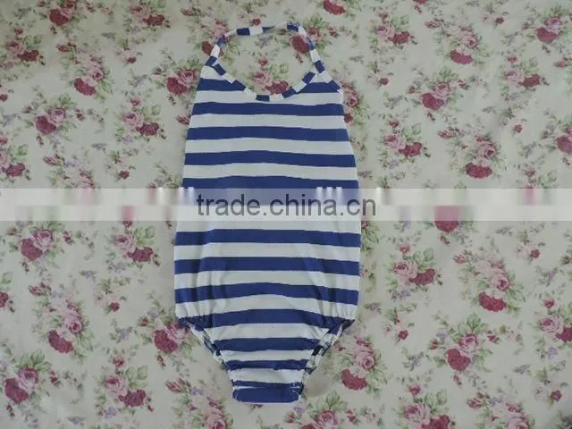 Persnickety Boutique classical stripe Toddlers swimwear swing top one-piece cotton clothing wholesale 2016
