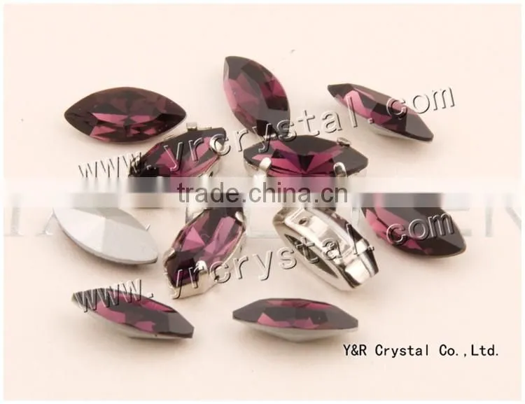 Navette crystal fancy stone 5*10mm,7*15mm, 9*18mm 17*32mm amethyst crystal rhinestone