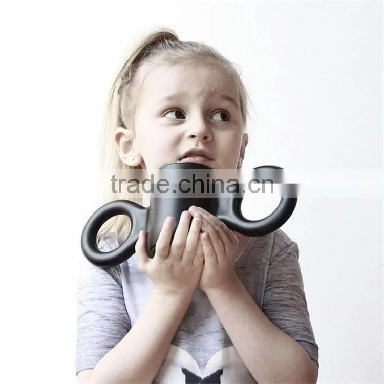 Ins hot sale plastic cup big ear mug candy cups Ins hot style in the Nordic beauty big ear cup children baby baby learn to drink