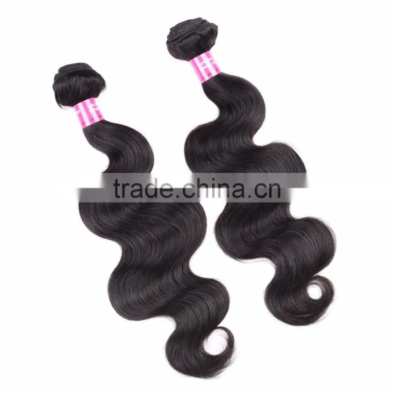 Xuchang factory hot sale natural Color body wave 100% human malaysian virgin hair