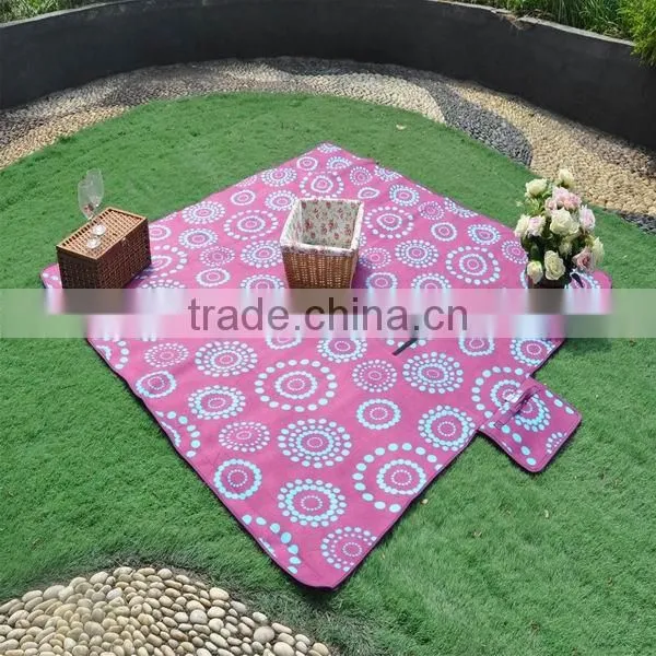 Large size family use polar fleece outdoor activity picnic blanket