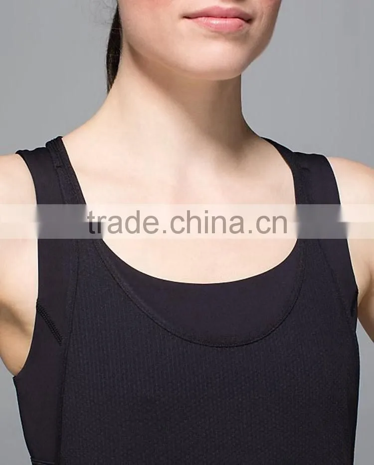 3 colors backless tight fit shirt women gym wear yoga stretch ribbed tank top custom