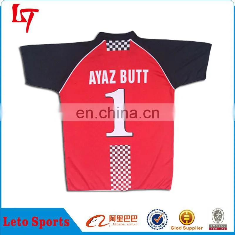 Men's Sublimation Blank Design Rugby Jersey With Fast Lead Time
