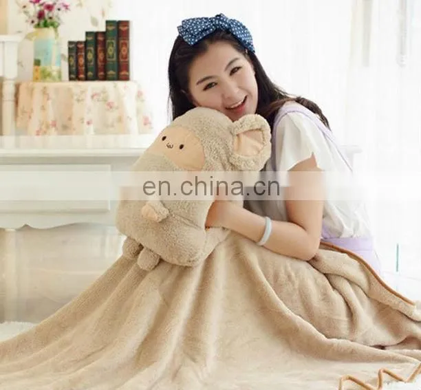 Blanket and cushion set wholesale/printed blanket