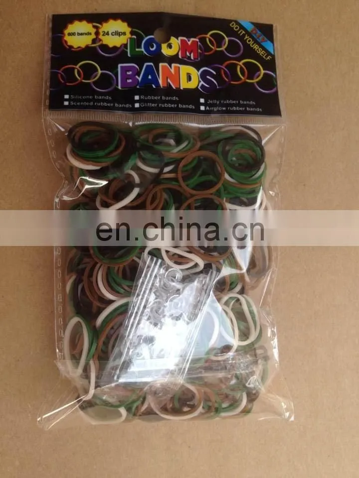 Mixed Camouflage Rubber Bands,Opaque Loom Bands