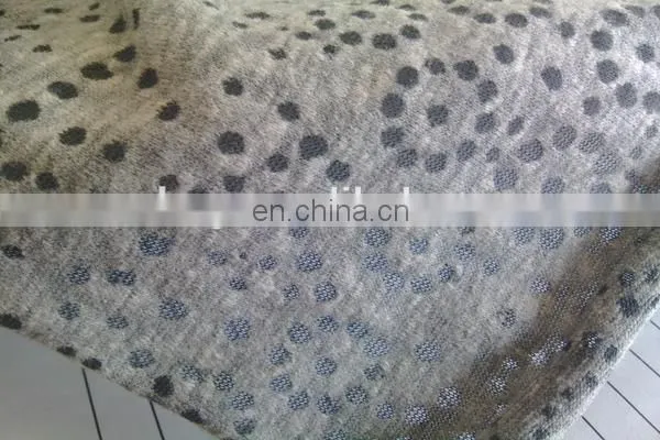 Winfar Textile 60 % Cotton 40 % Polyester Knit CVC Snow Print Burnout Fabric