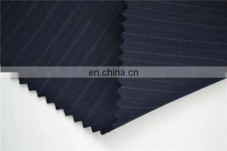 polyester rayon fabric suiting fabric with stripe/stripe fabric for suiting