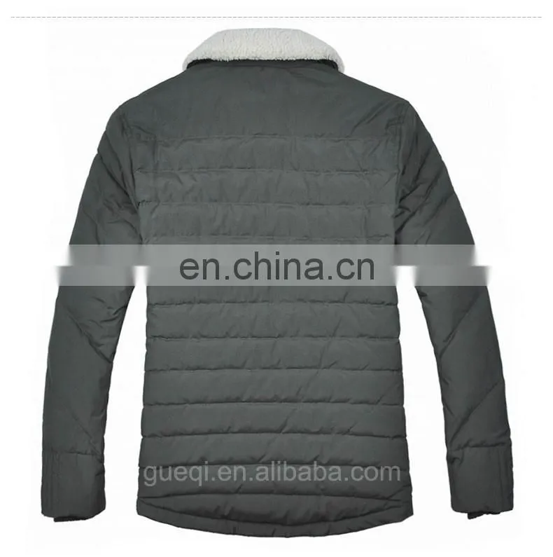 2017 Latest European Design with Fur Collar Down Jacket Men