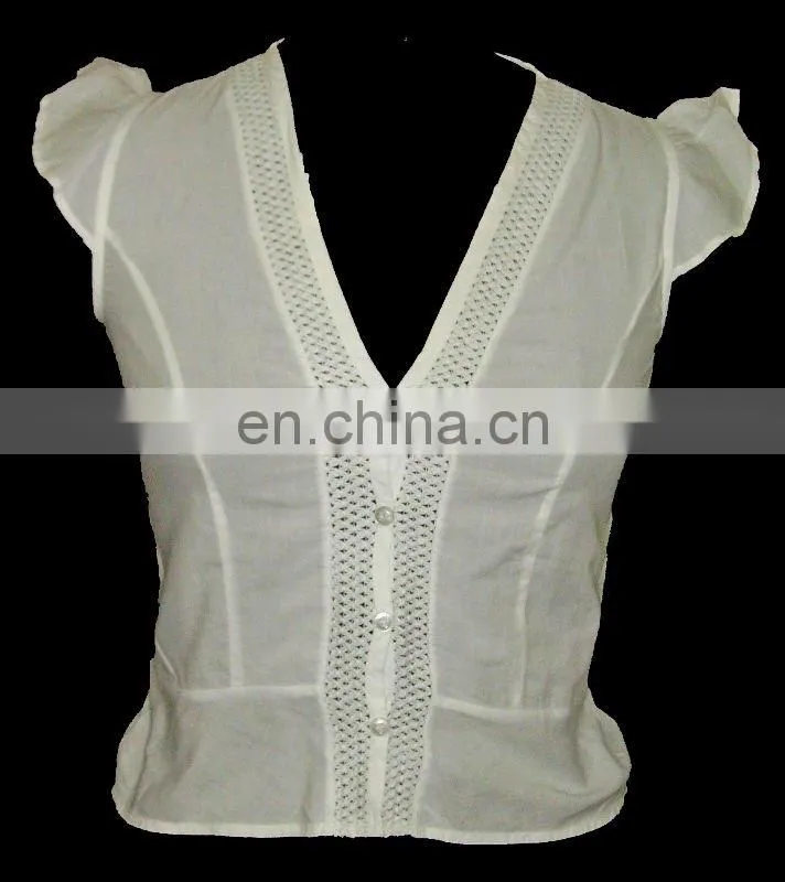 100% Cotton Ladies Blouse 2017