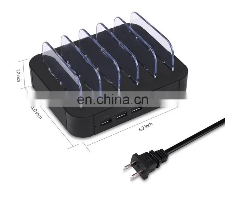 Amazon universal multi port 5 port mobile phone USB charging station