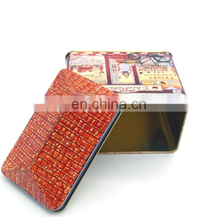 house shaped packing tin box, tin box for packing gift or candy