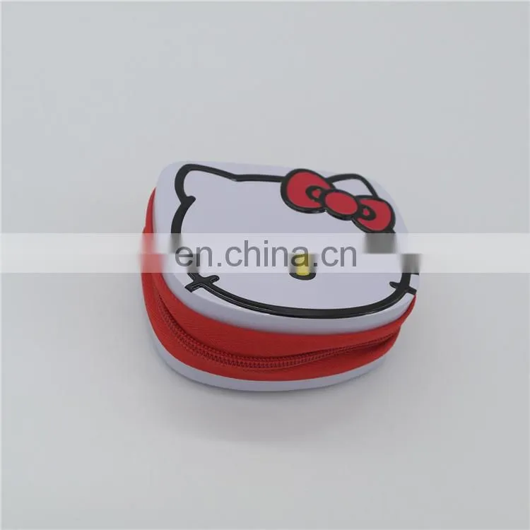 Round gift metal tin wallet tin coin wallet wholesale
