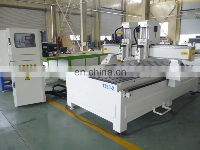 cnc router mingmei 1325 dual heads 3D double heads CNC Router,multi spindle wood carving machine