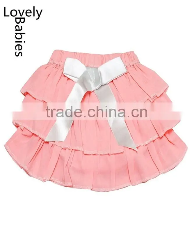 Korean girls short skirts 2016 fancy soft pink satin frill skirt