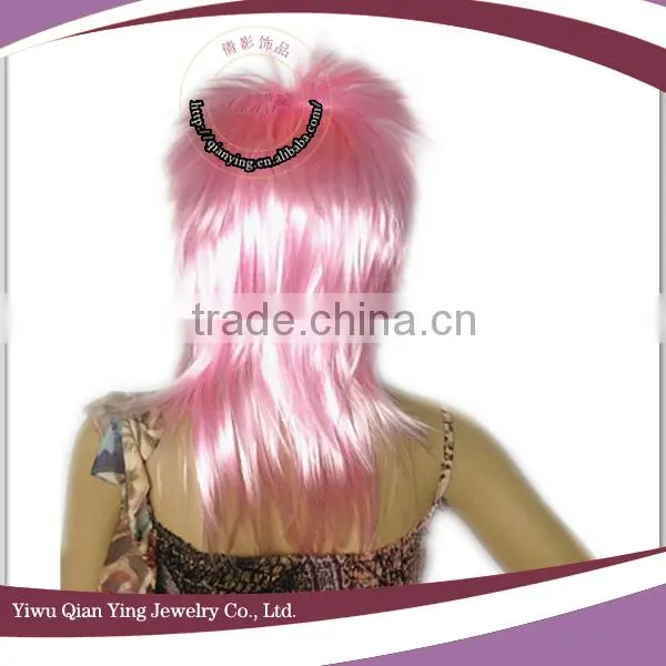 cheap punk party long pink wig