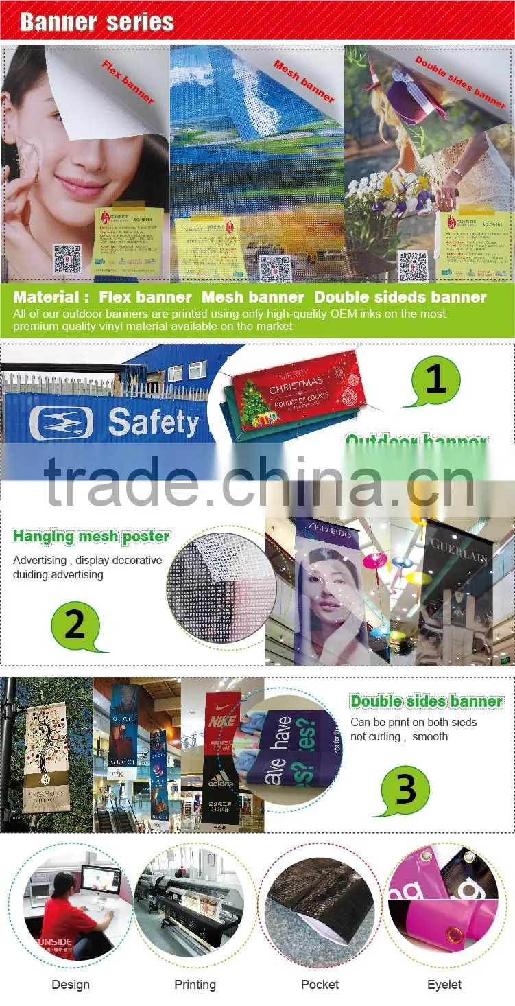 Advertising event promotion banner,mesh fence banner printing D-0612
