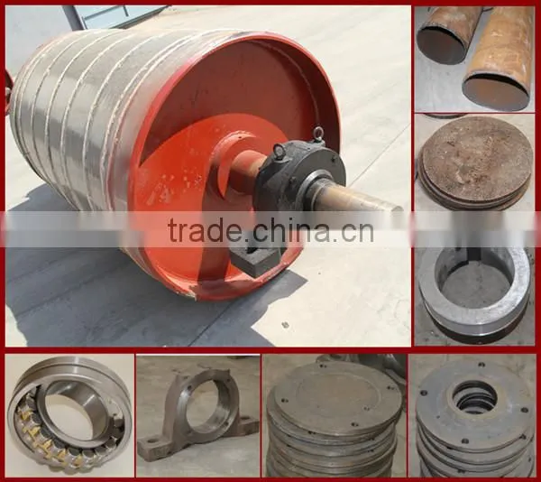 630mm diameter rubber coated conveyor pulley for material handling