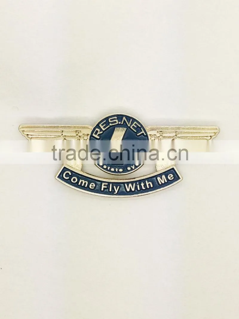 custom tie clips mape sea red and white soft enamel lapel pin badge