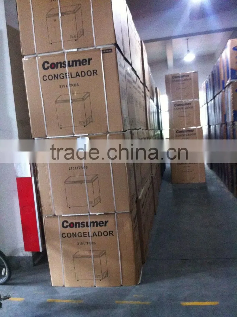 Hot selling Solid door top open door chest deep freezer cabinet