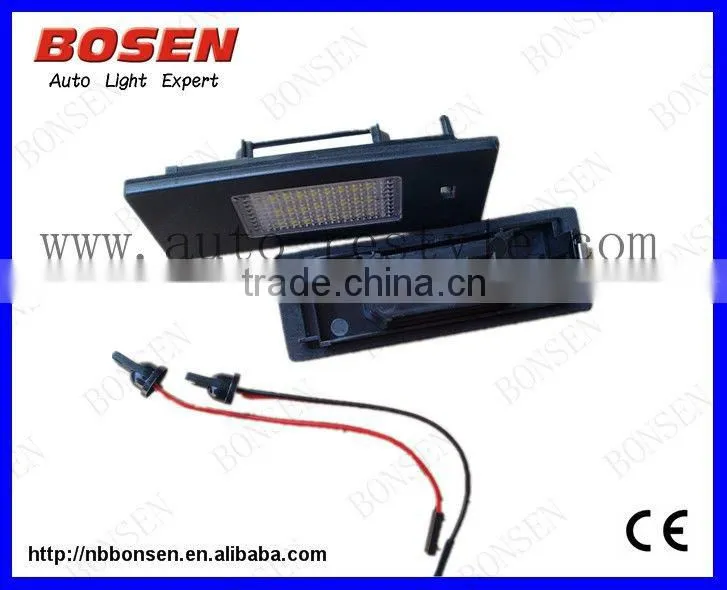 E87 led licence plate light