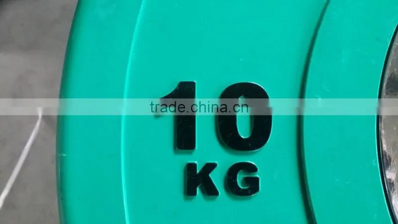 Rubber bumper plates for home gym