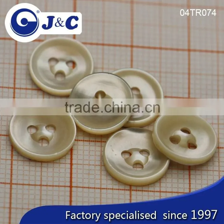 2 big holes Trocas shell buttons for fashion shirt.