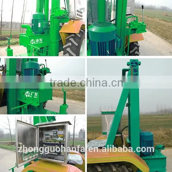 HF100T small tractor mounted water well drilling rig, mini water well drilling rig