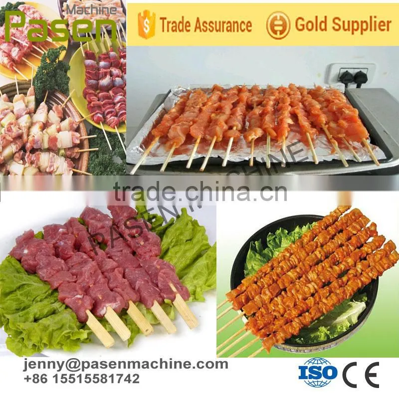 Newest technology electricity meat string making machine /meat wear string machine / meat skewer string machine